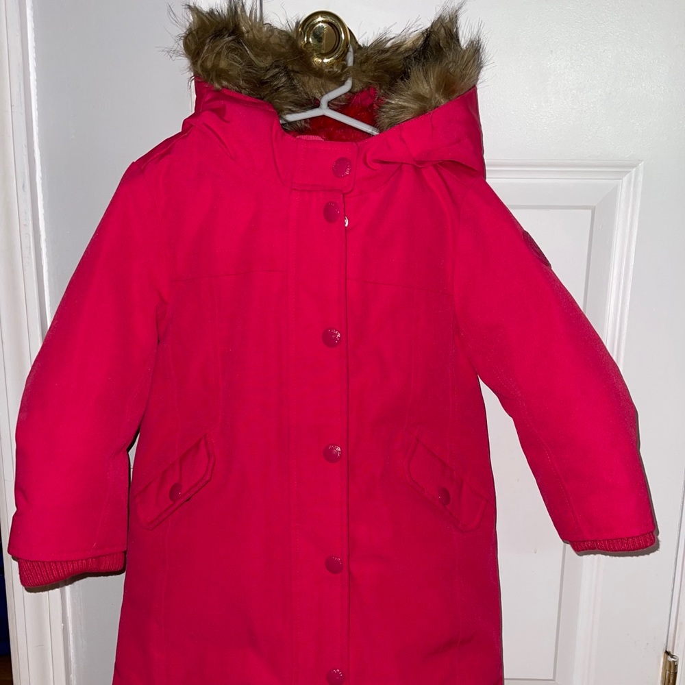 Girls Gap Hot Pink Puffer Coat Sz 4